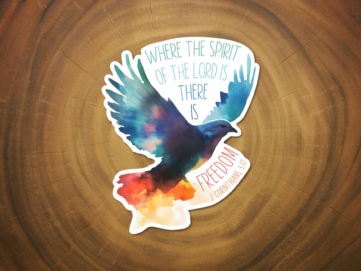 Where the Spirit of the Lord is, There is Freedom Sticker