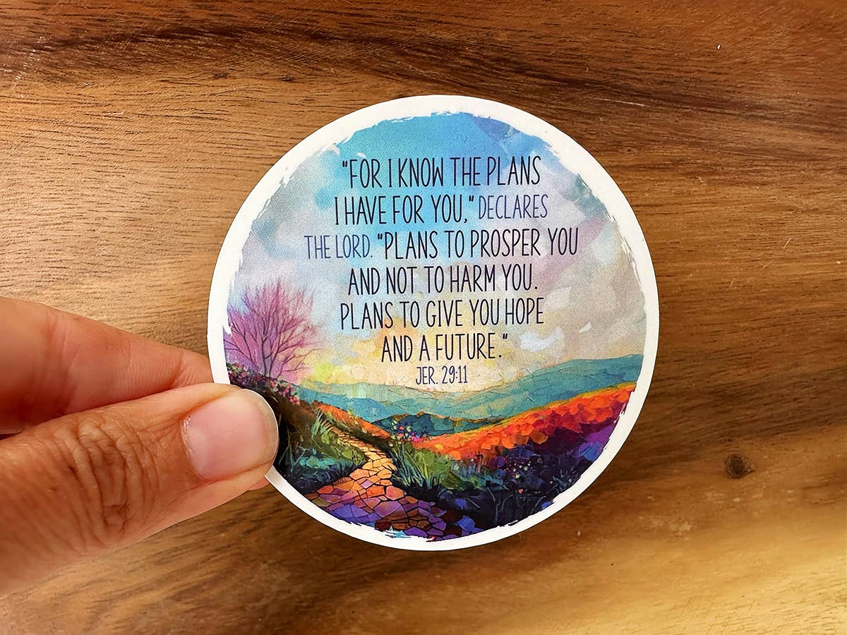 I Know The Plans I Have For You | Christian Sticker | Scenic