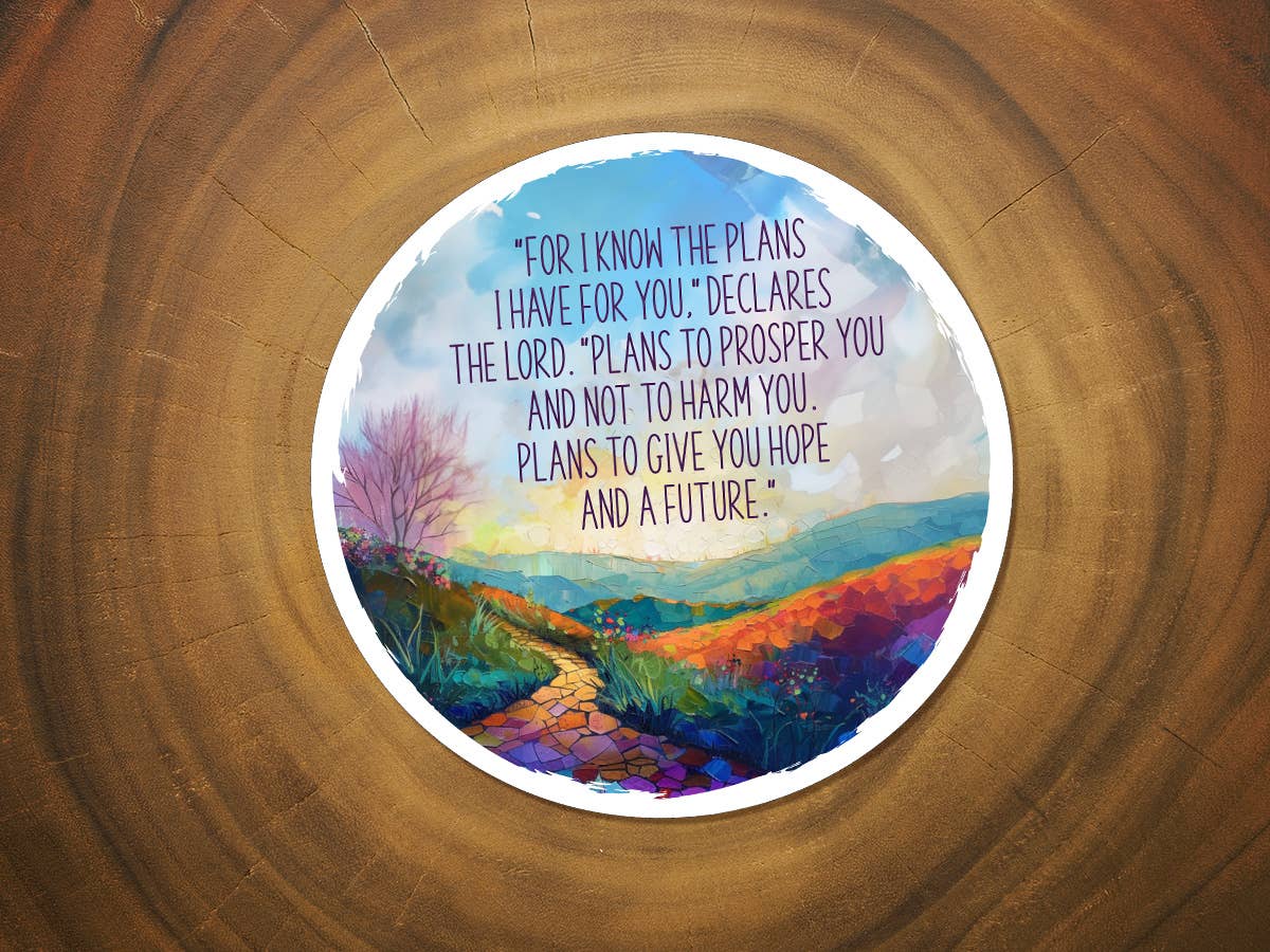 I Know The Plans I Have For You | Christian Sticker | Scenic