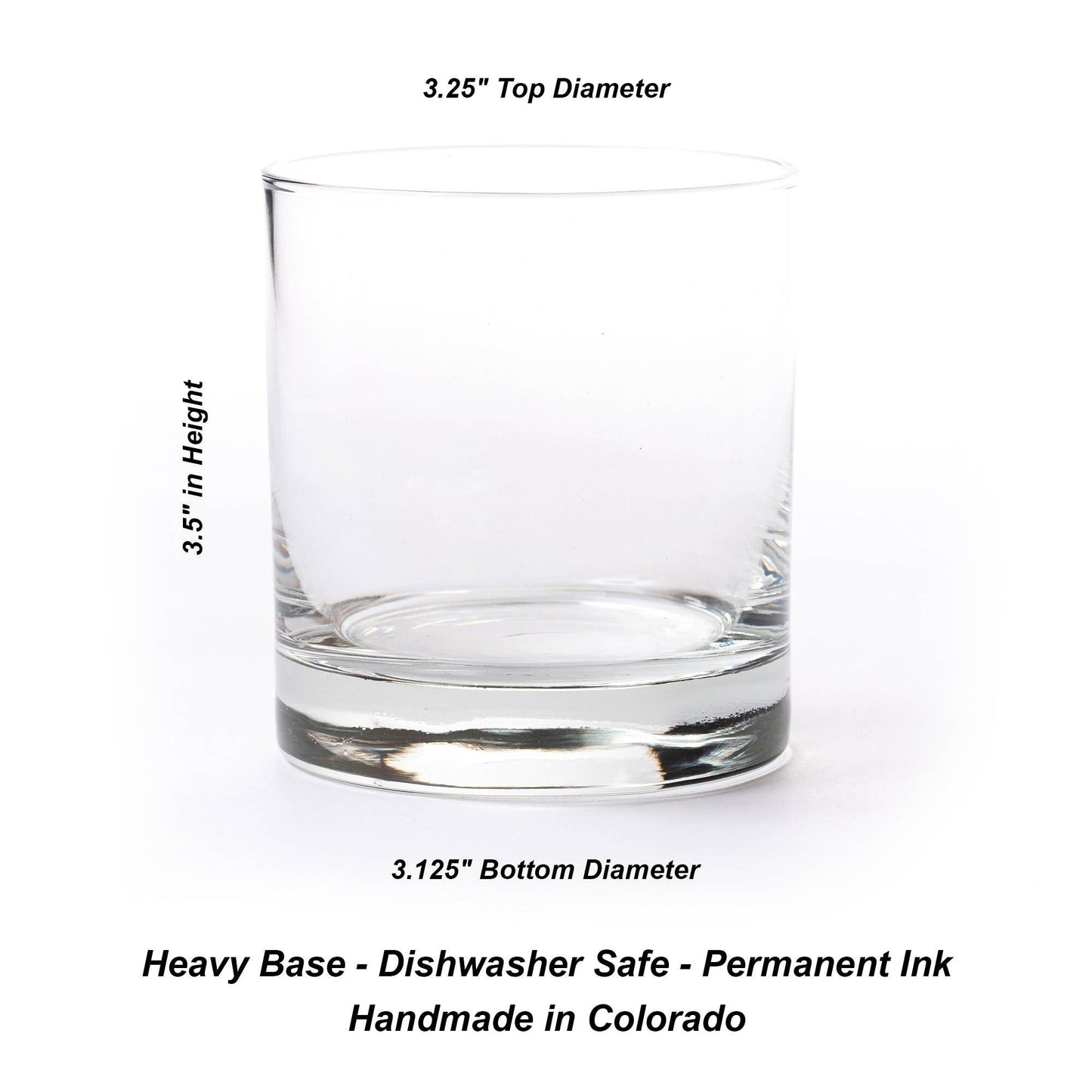 Set of 2-Double Exposure Bear Whiskey Glasses