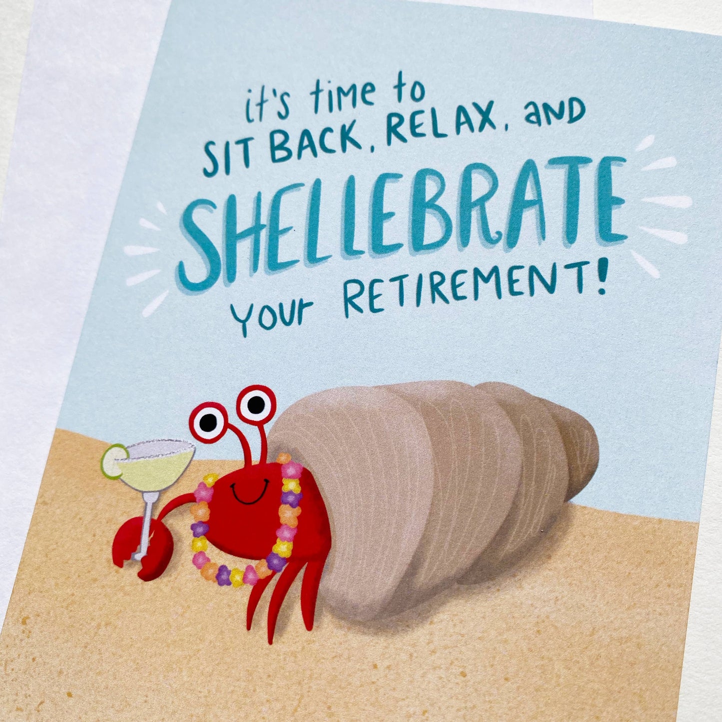 Beach Crab Retirement Card