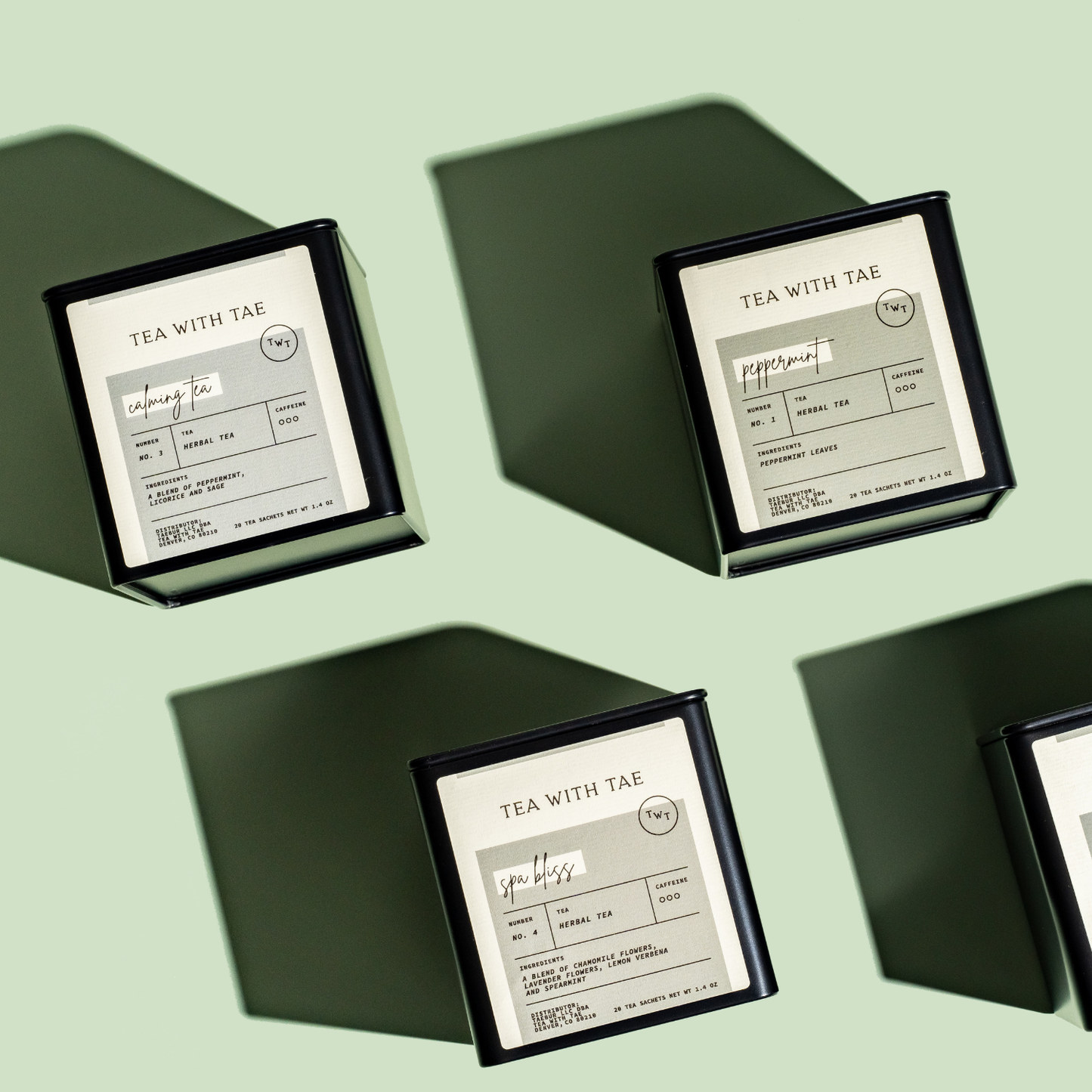 Calming Tea Herbal Tea Gift Tin (20 tea bags)