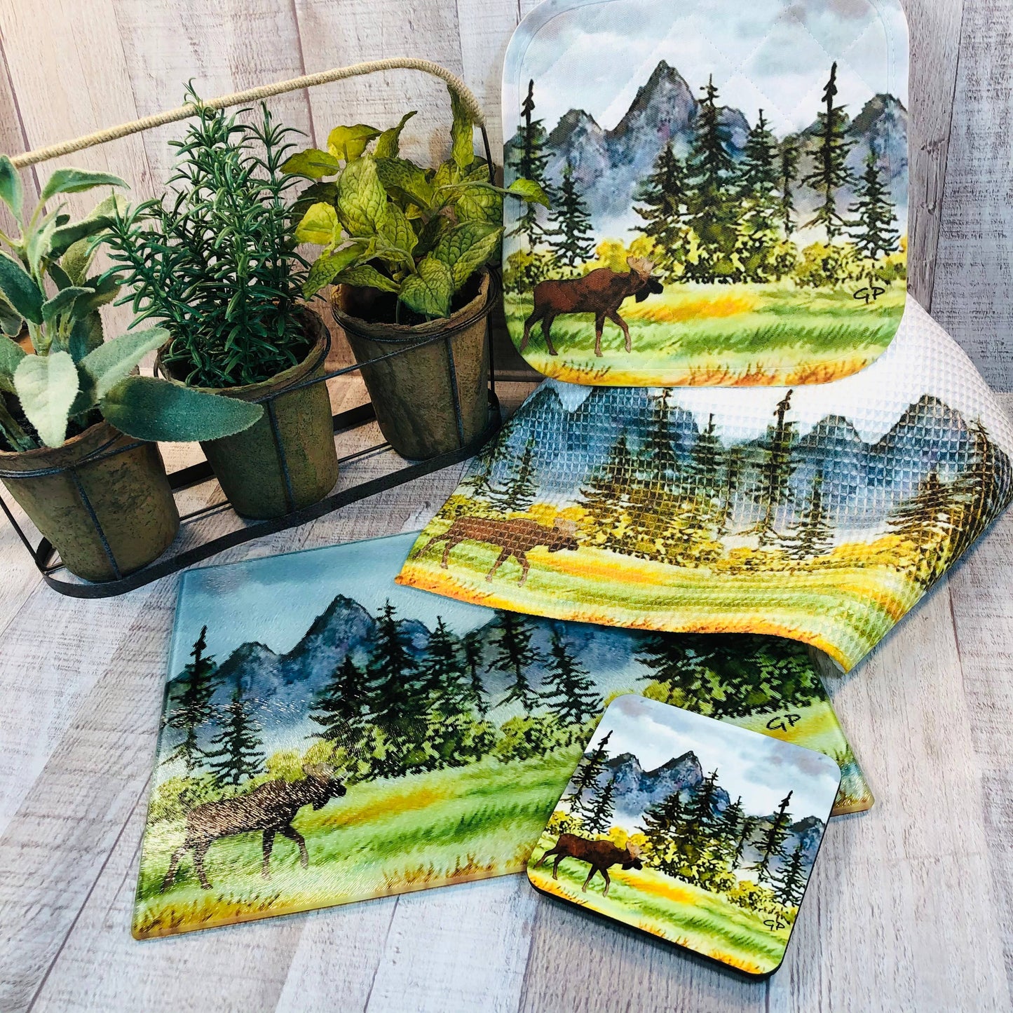 Moose Meadows Pot Holder