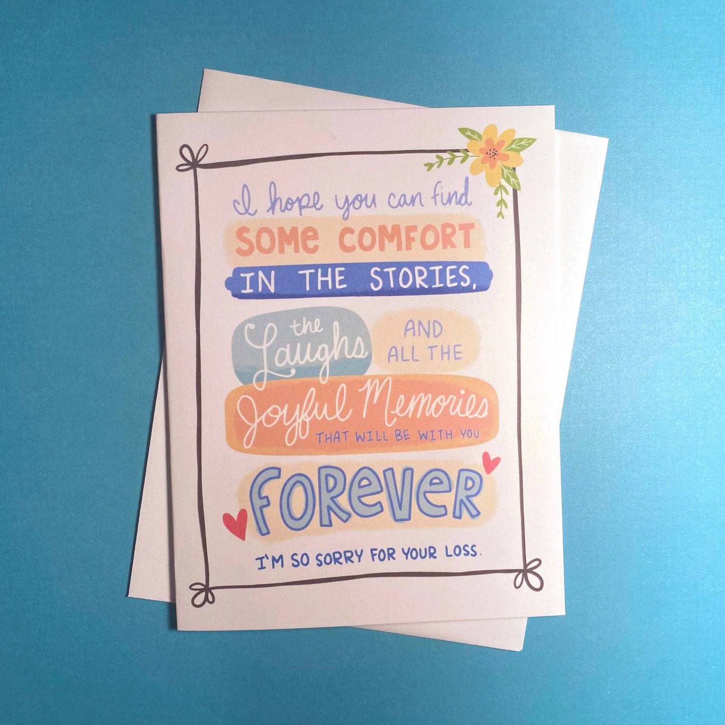 Heartfelt Sympathy Card: Comfort and Memories