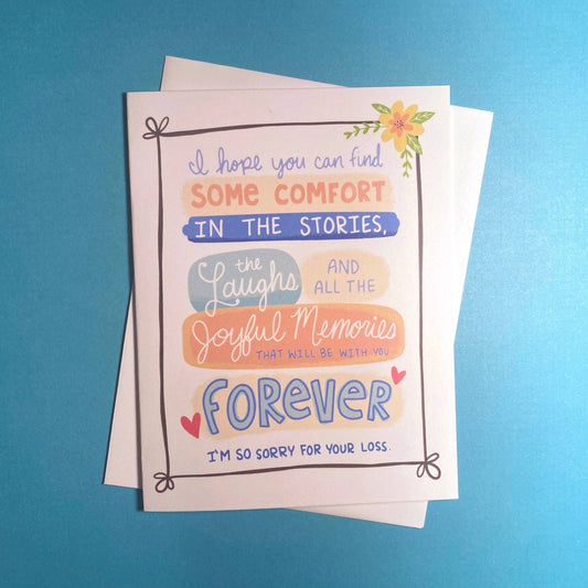 Heartfelt Sympathy Card: Comfort and Memories
