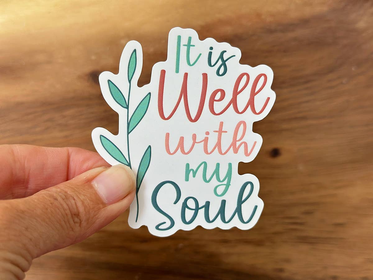 It Is Well With My Soul (Modern) | Christian Hymn Sticker