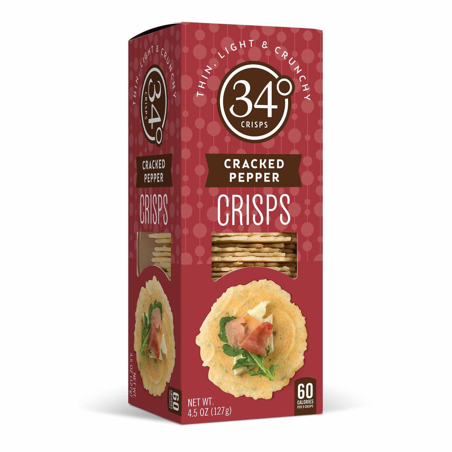 Cracked Pepper Crisps- Entertaining Cracker- 12CT