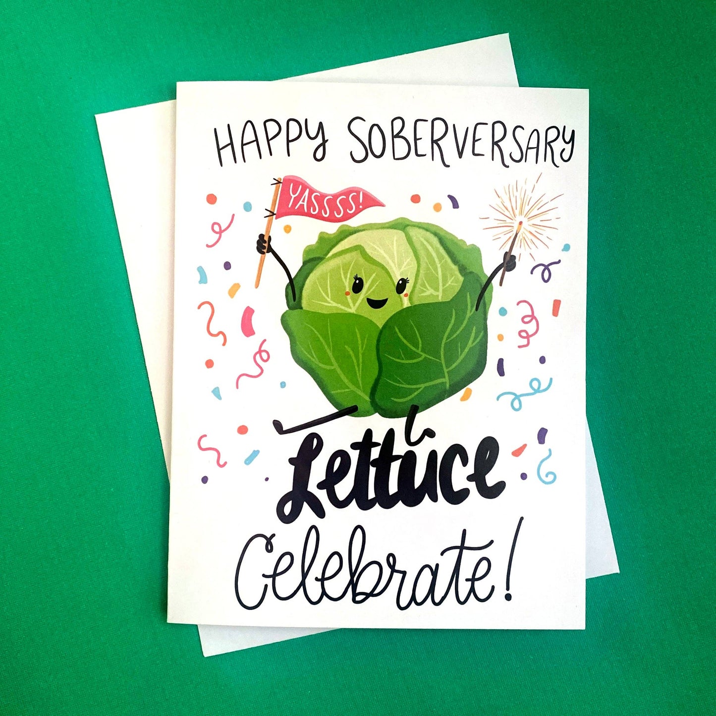 Lettuce Celebrate Sobriety Card - The Localist