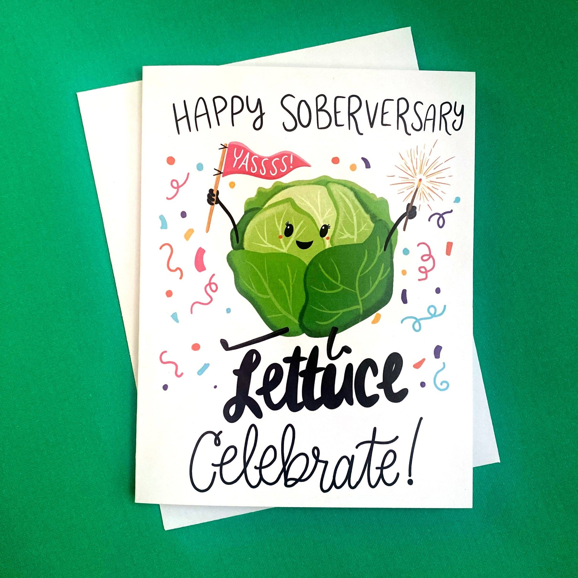 Lettuce Celebrate Sobriety Card - The Localist