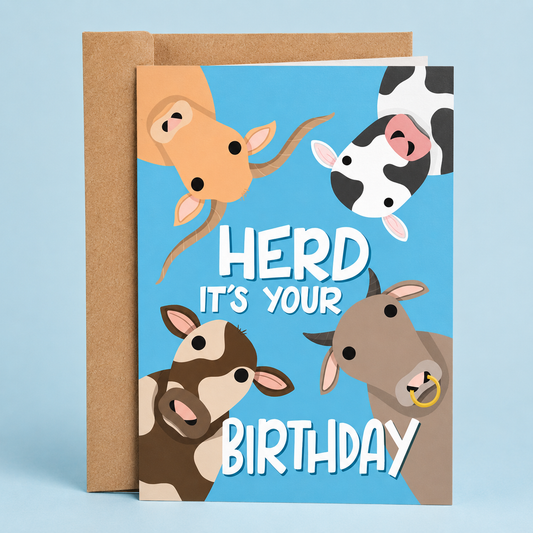 Herd It's Your Birthday | Funny Birthday Card