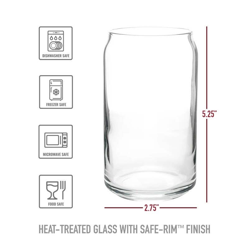 Set of 2 Pine Tree Forest Can Glasses
