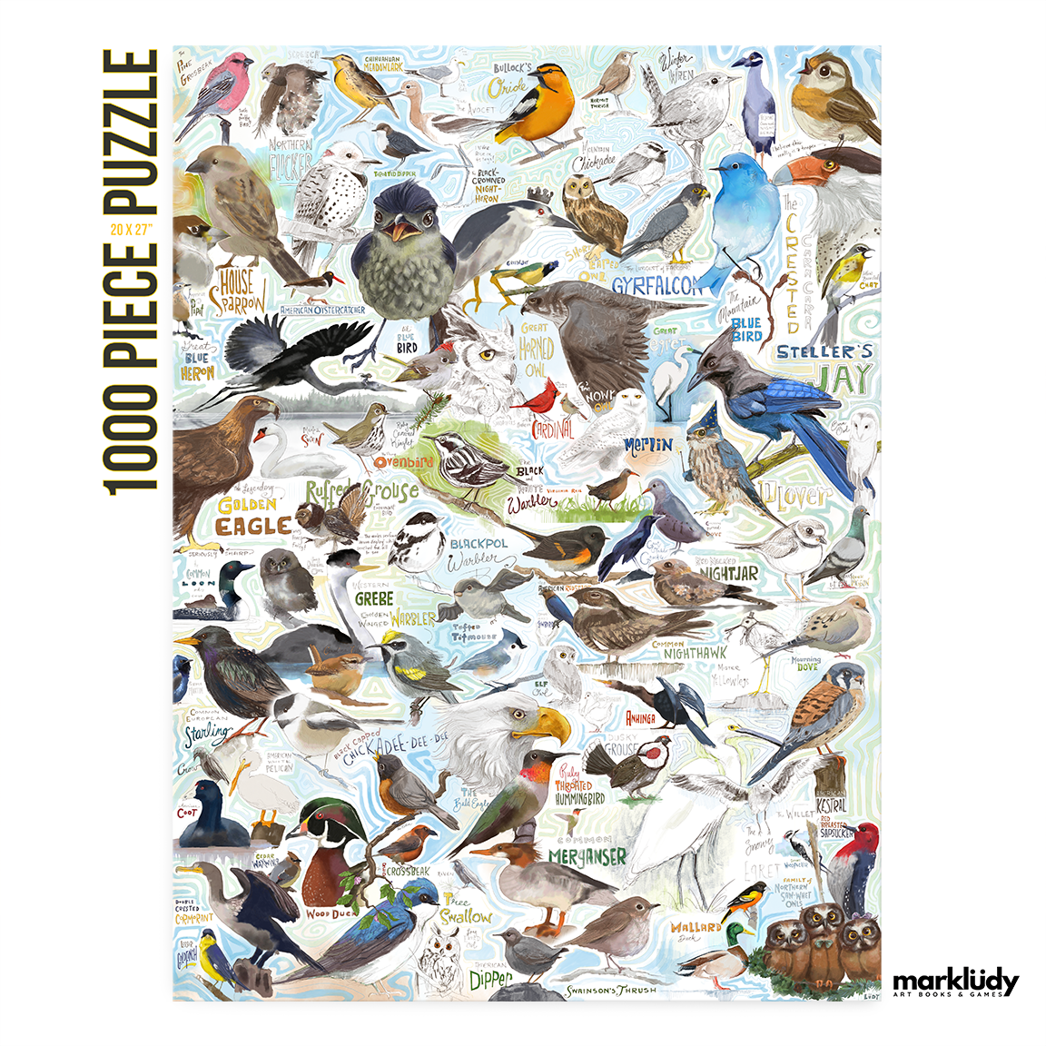 Birdie's Birds Field Guide | 1000 PIECE PUZZLE by Mark Ludy - The Localist