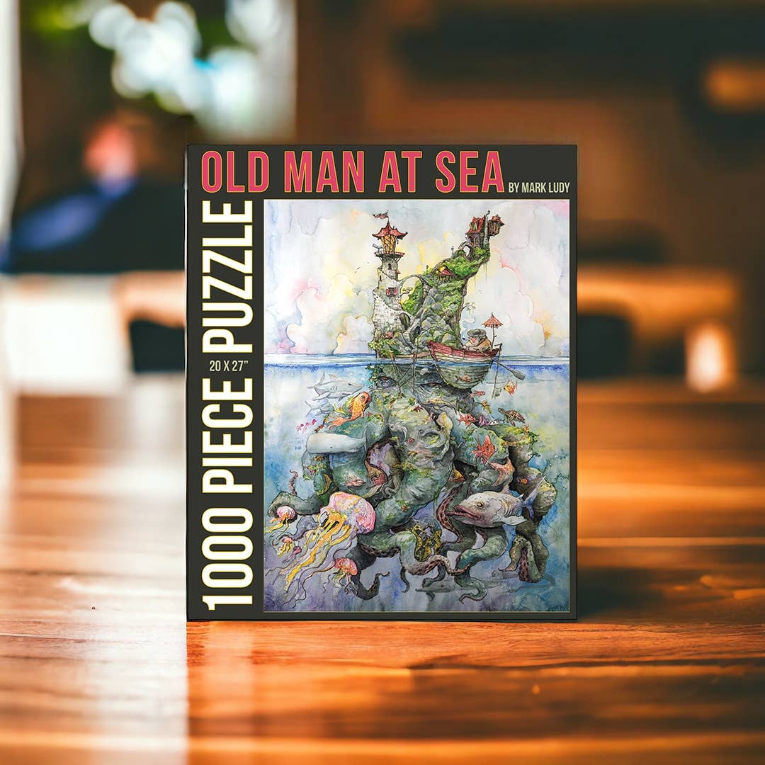 1000 PIECE PUZZLE / OLD MAN AT SEA by Mark Ludy - The Localist