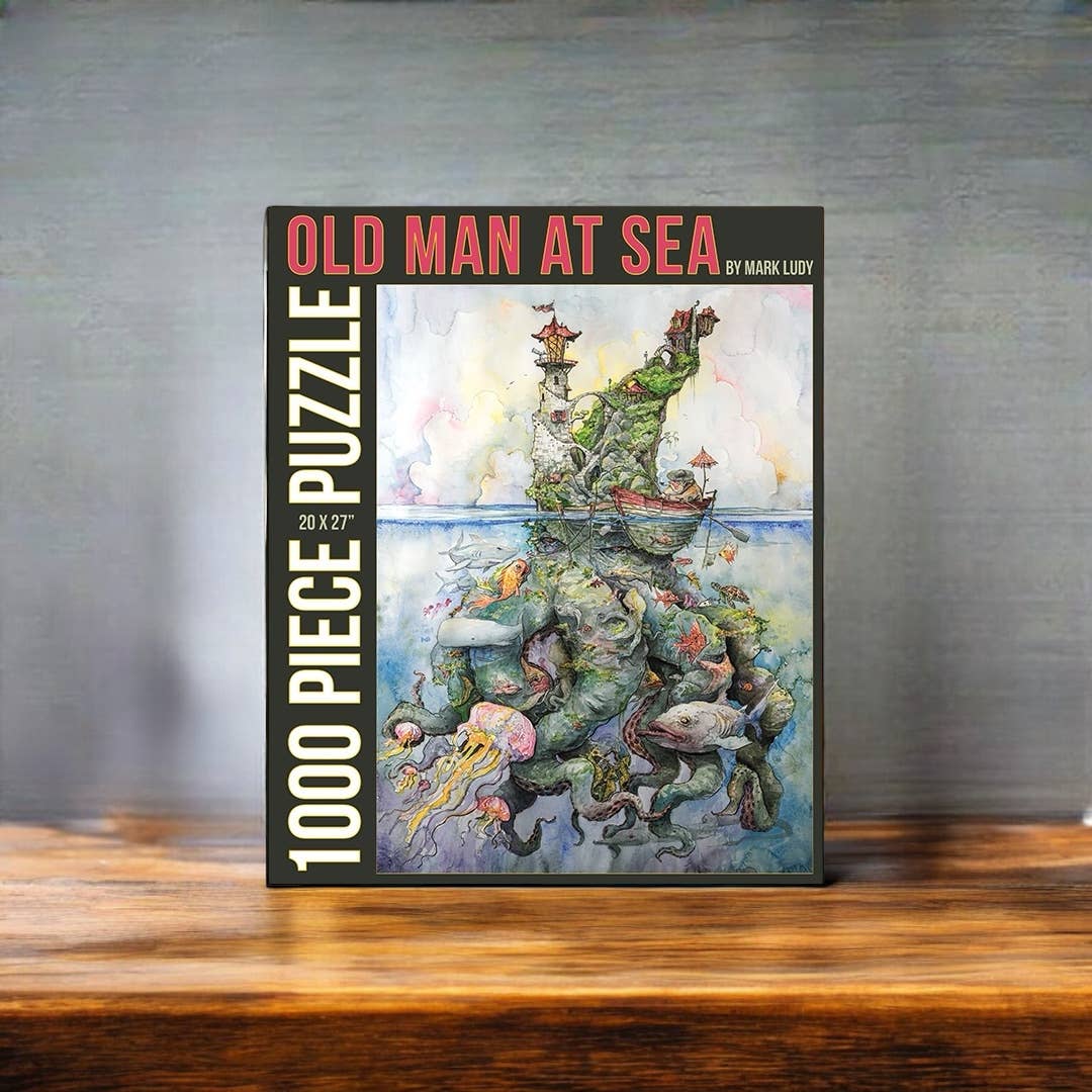 1000 PIECE PUZZLE / OLD MAN AT SEA by Mark Ludy - The Localist