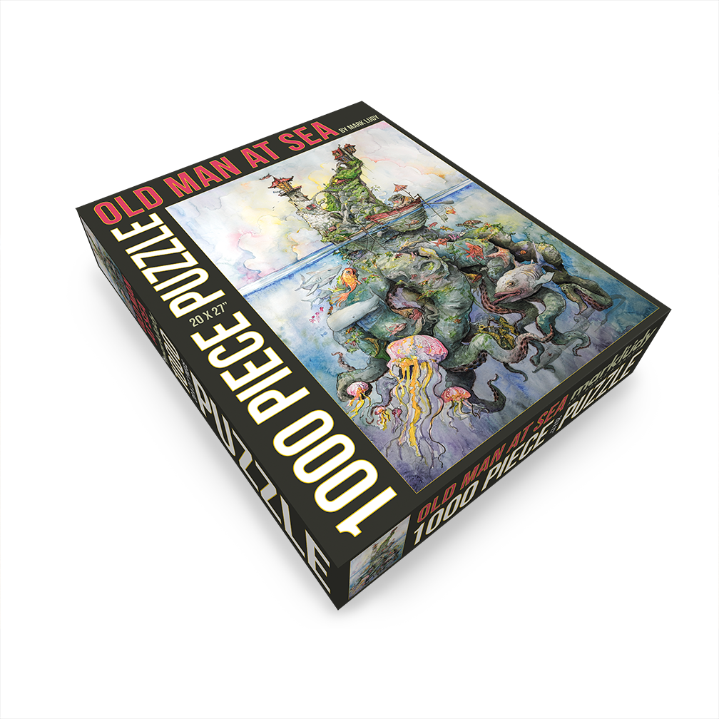 1000 PIECE PUZZLE / OLD MAN AT SEA by Mark Ludy - The Localist