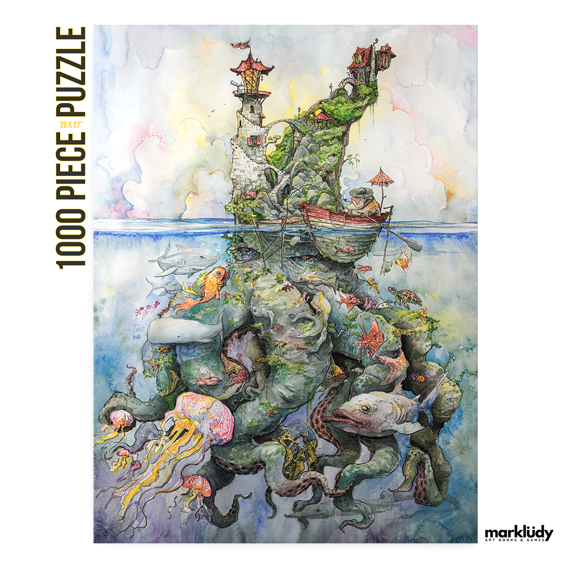 1000 PIECE PUZZLE / OLD MAN AT SEA by Mark Ludy - The Localist
