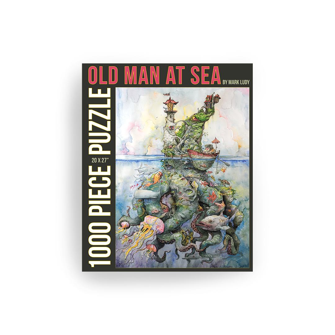 1000 PIECE PUZZLE / OLD MAN AT SEA by Mark Ludy - The Localist