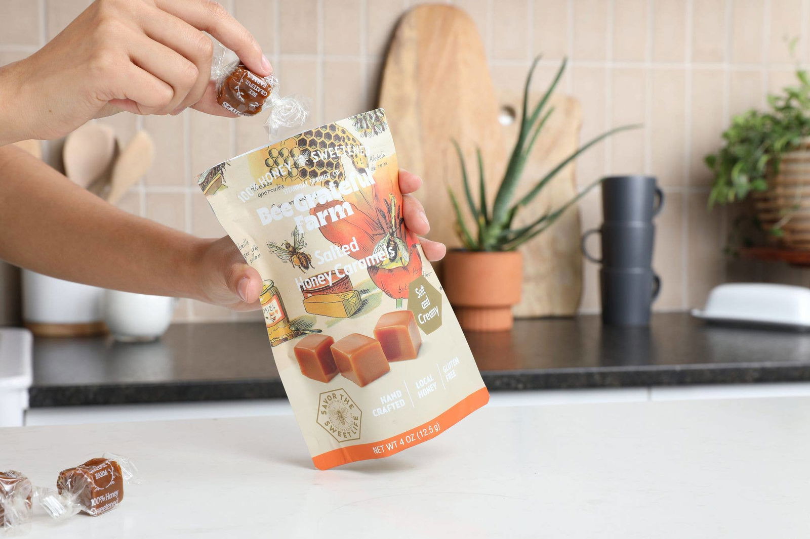 100% Honey Sweetened Salted Honey Caramel from Bee Grateful Farms - The Localist