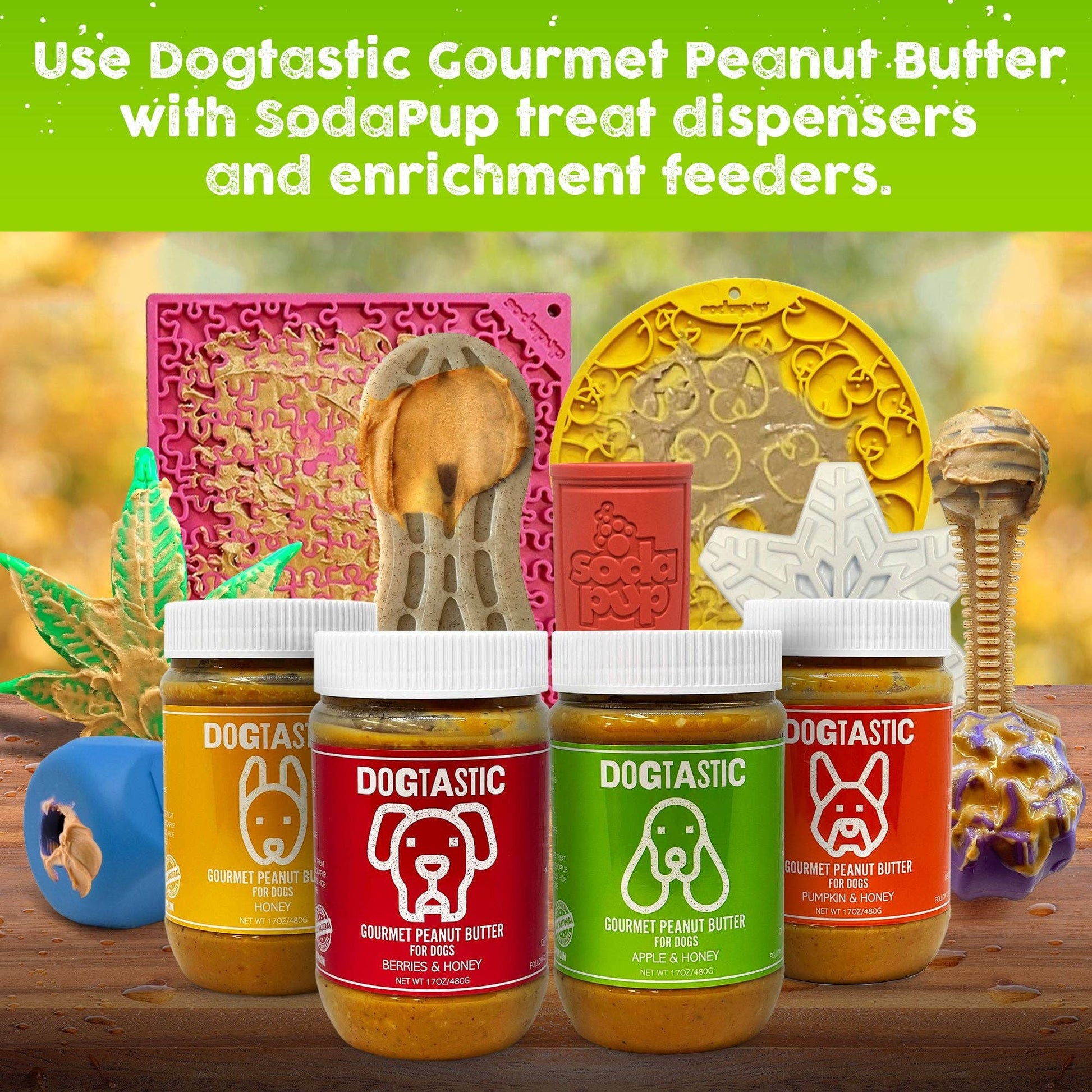 Dogtastic Gourmet Peanut Butter for Dogs - Flax Seed - The Localist