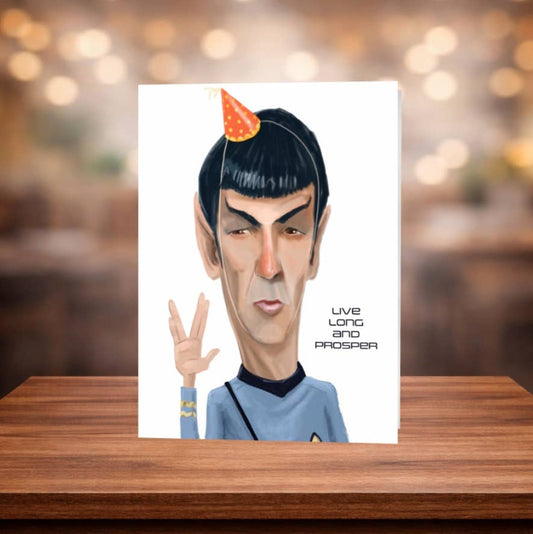 Live Long and Prosper Birthday Card