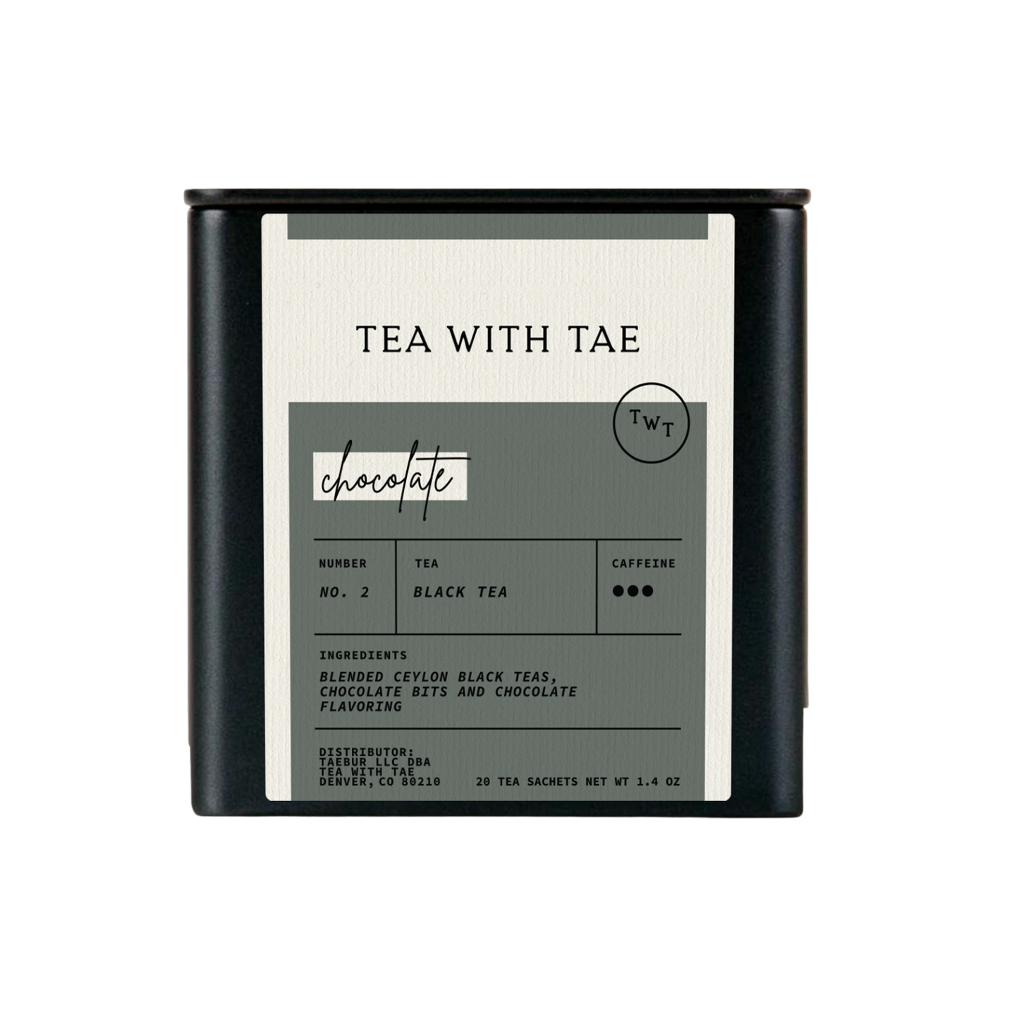 Chocolate Black Tea Tin