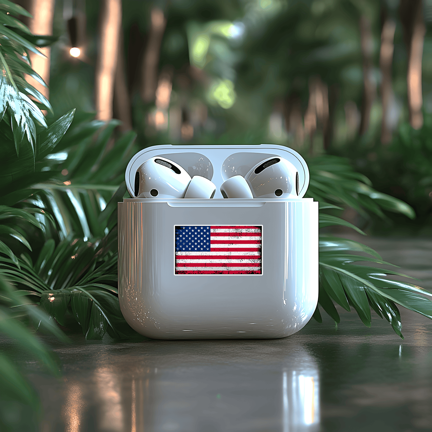 Vintage US Flag Sticker
