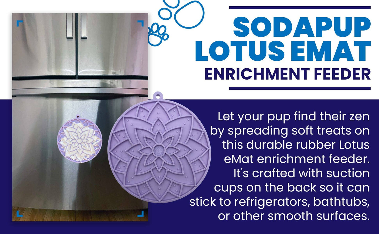 Lotus eMat Enrichment Lick Mat With Suction Cups - The Localist