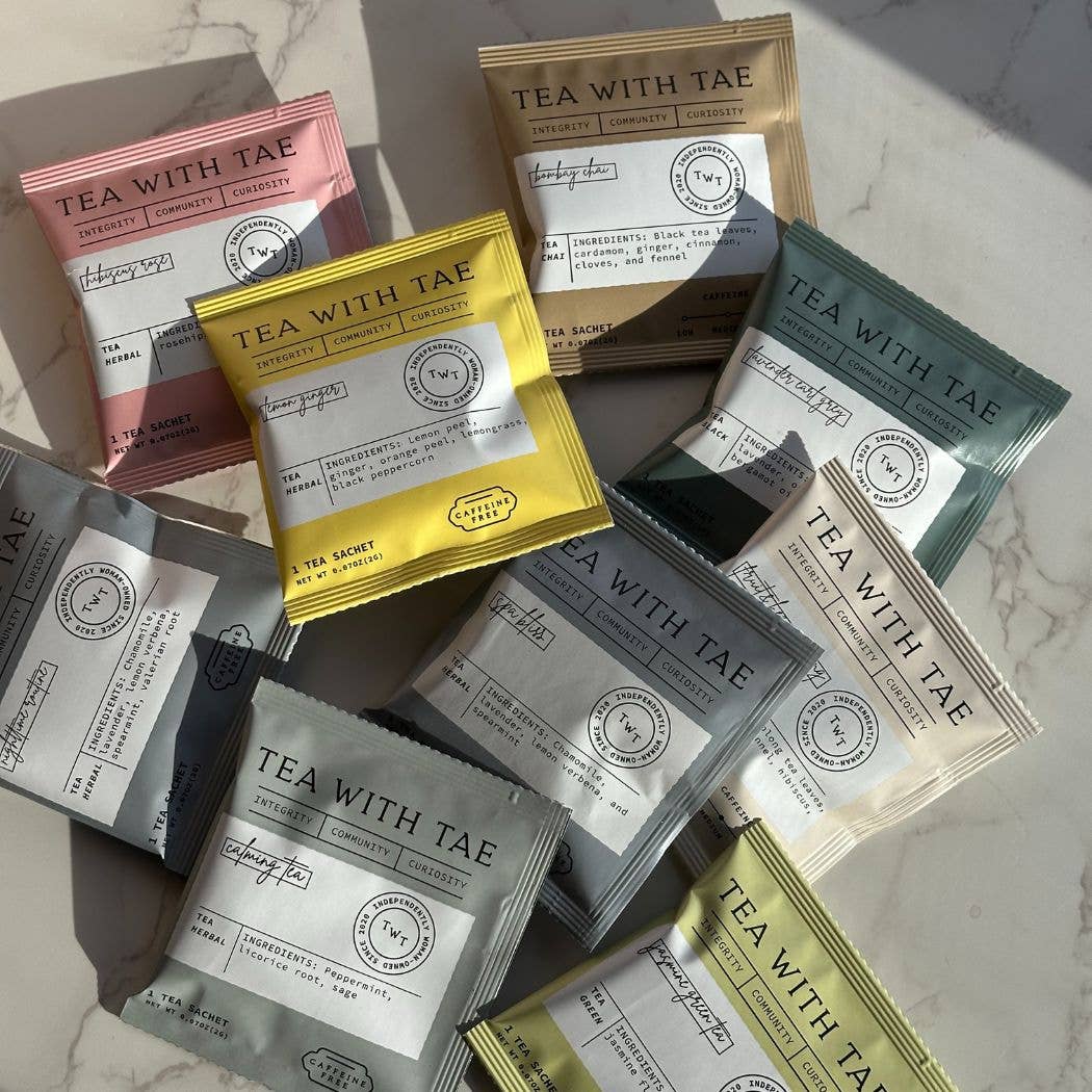 Peppermint Herbal Minty Tea - Individually Wrapped Tea Bag