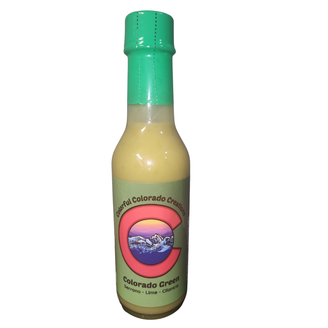 Colorado Green Lime, Cilantro & Serrano Pepper Hot Sauce