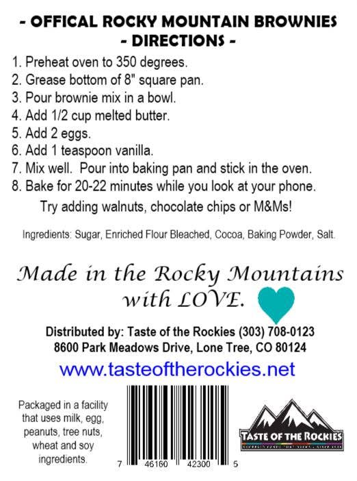 Official Rocky Mountain Brownie Mix – Rich, Moist & Easy