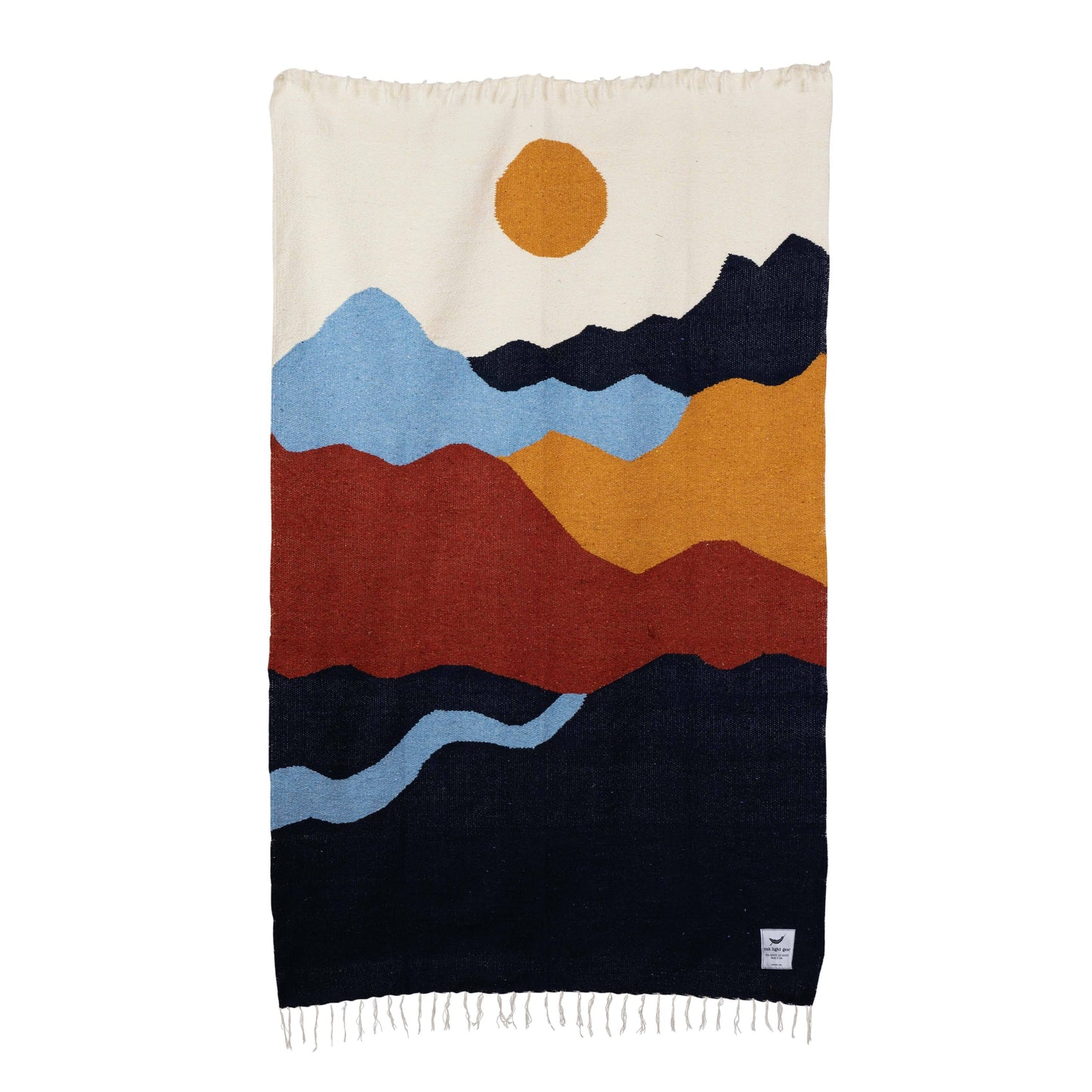 Handwoven Throw Blanket-Mountains