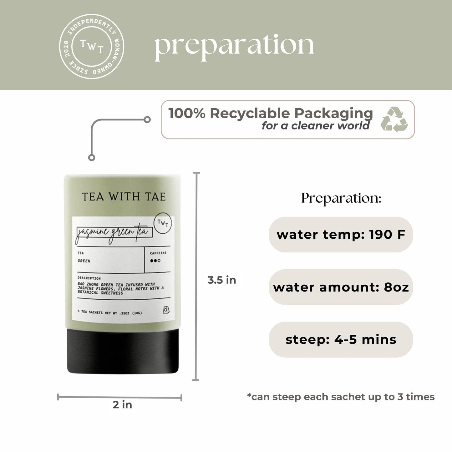 Jasmine Green Tea Mini Tube Gift