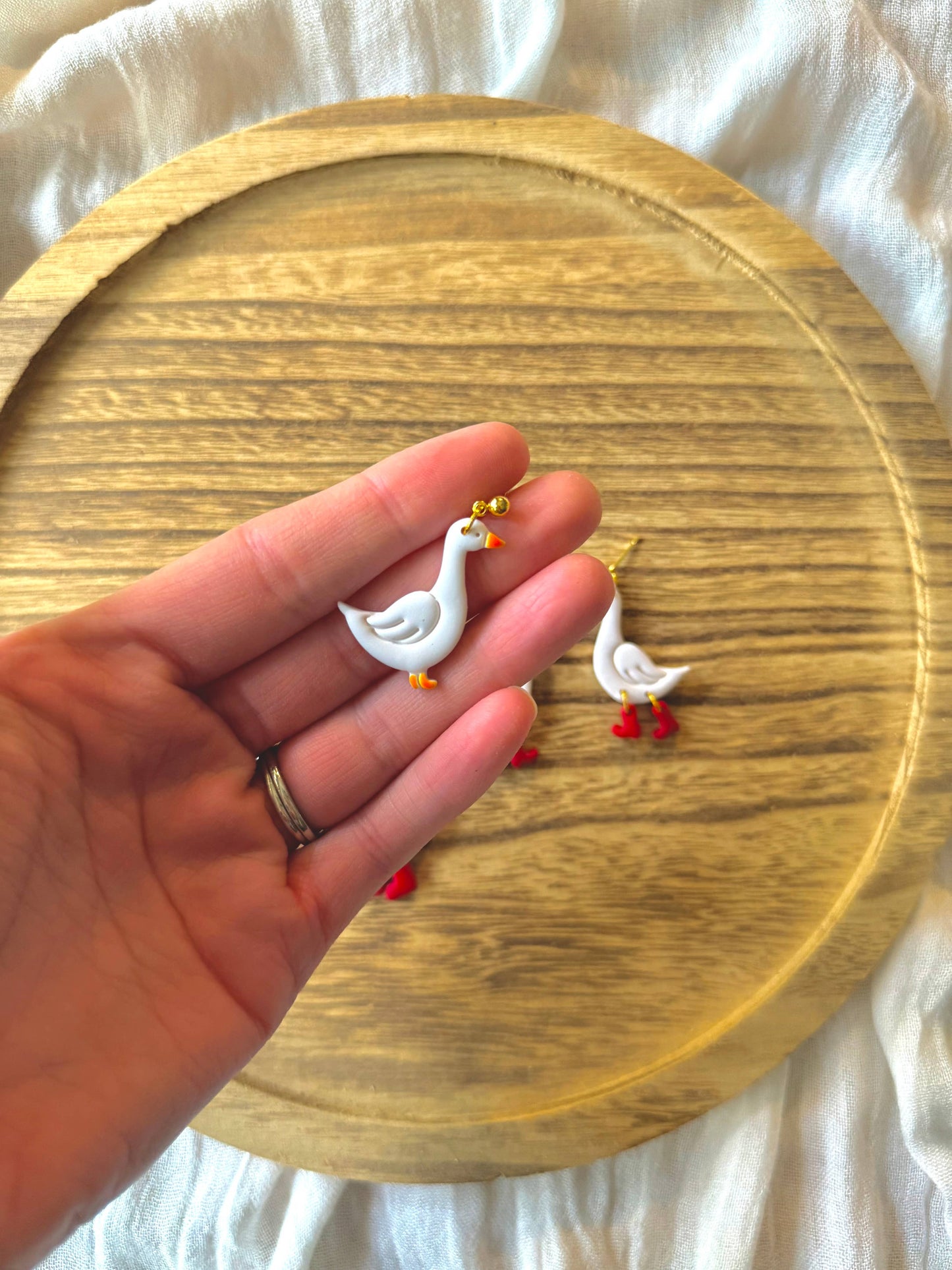 Goose Earrings
