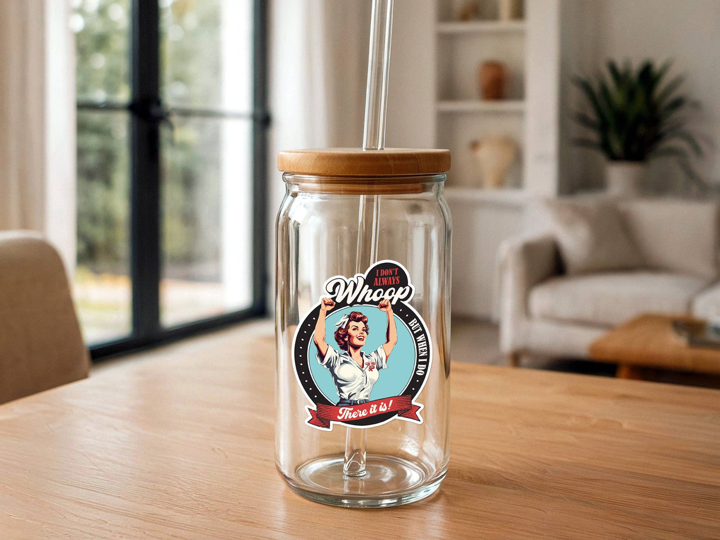 Whoop There It Is | Funny Sticker | Vintage Woman | Vinyl