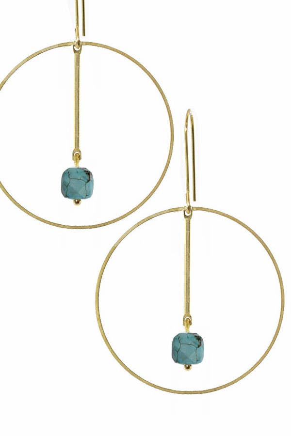 Hoop Crossing Turquoise