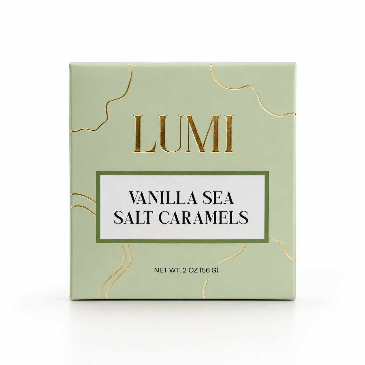 Vanilla Sea Salt Caramels – Sage Green