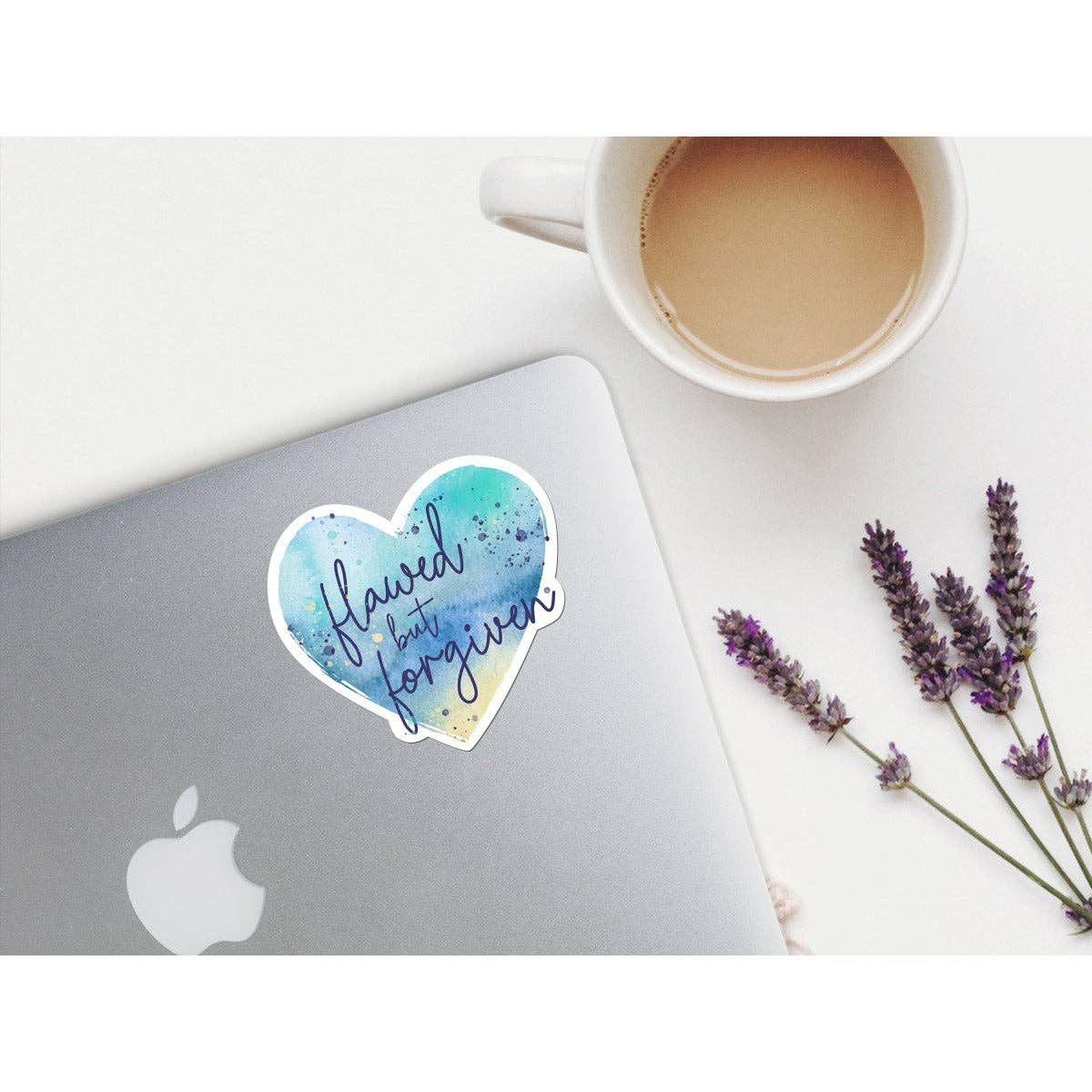 Flawed But Forgiven | Christian Sticker | Waterproof Vinyl
