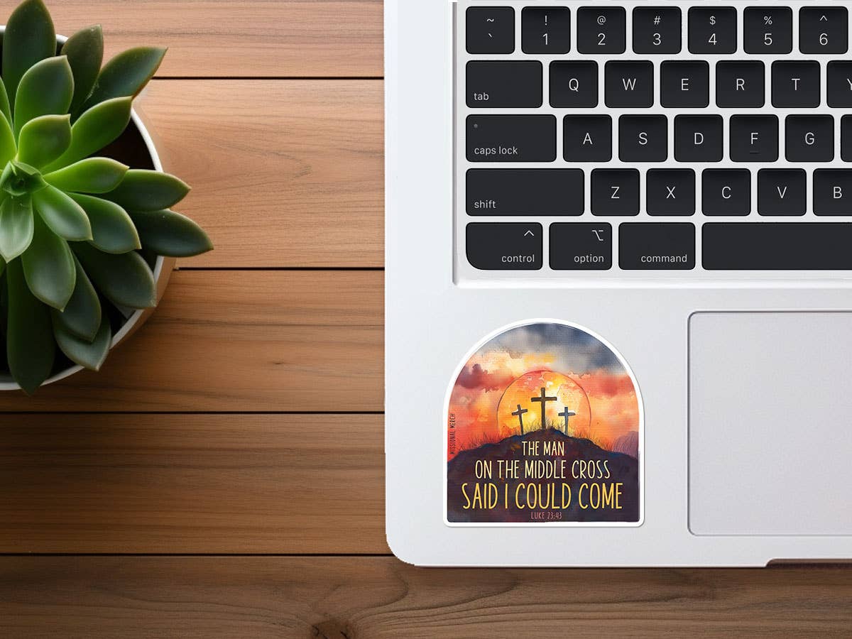 The Man On The Cross | Christian Sticker | Jesus Sticker