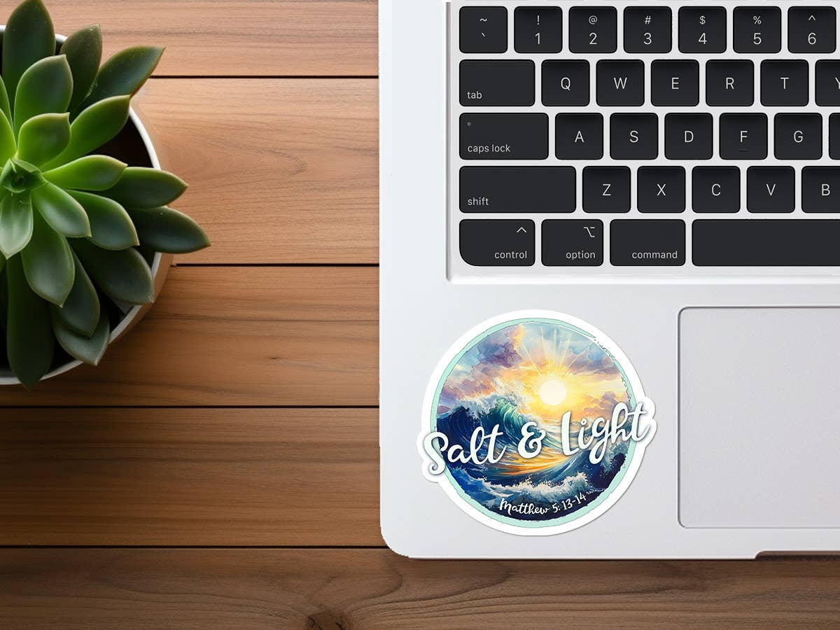Salt & Light | Christian Sticker | Pretty Ocean Sticker