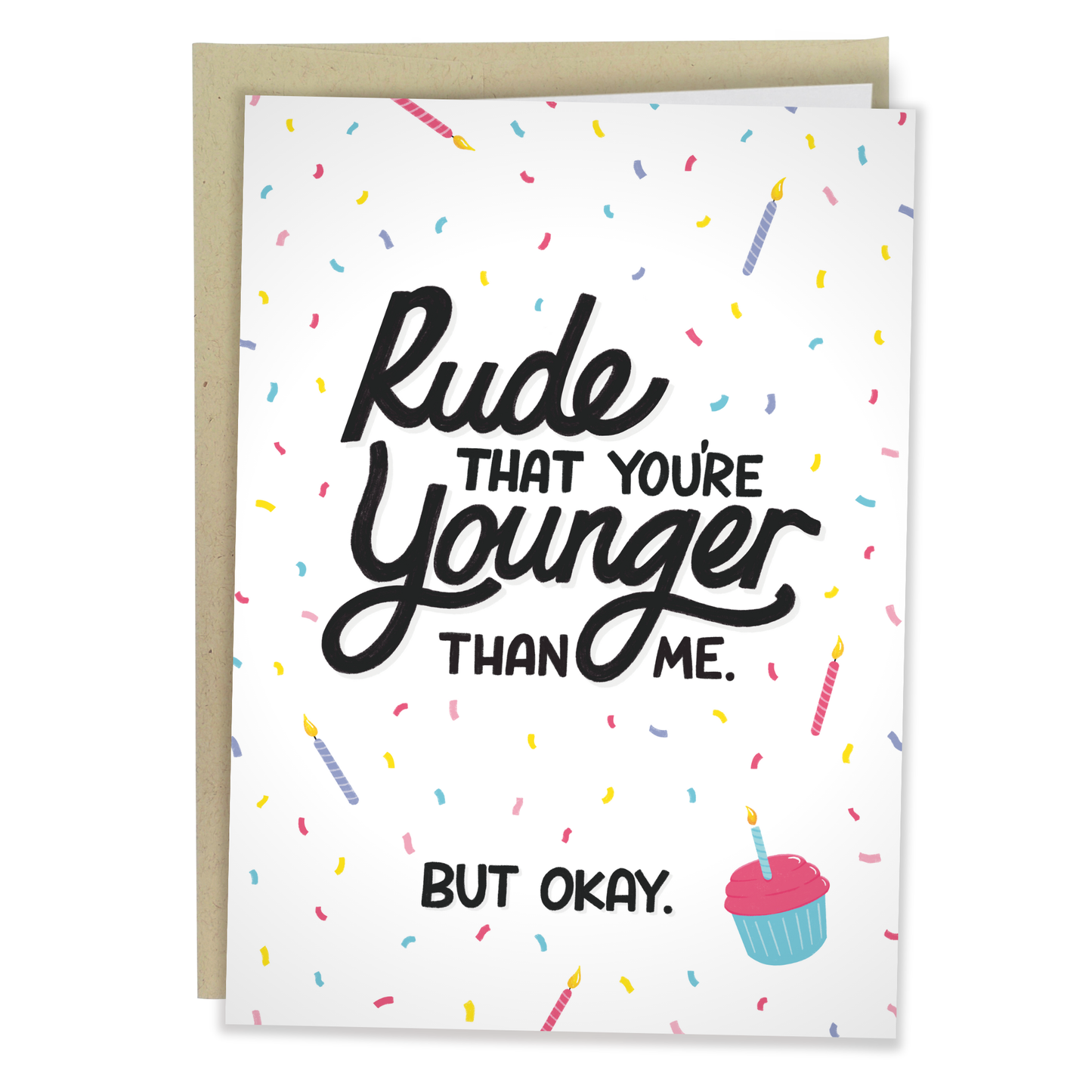 Rude That You're Younger Than Me - Funny Birthday Card
