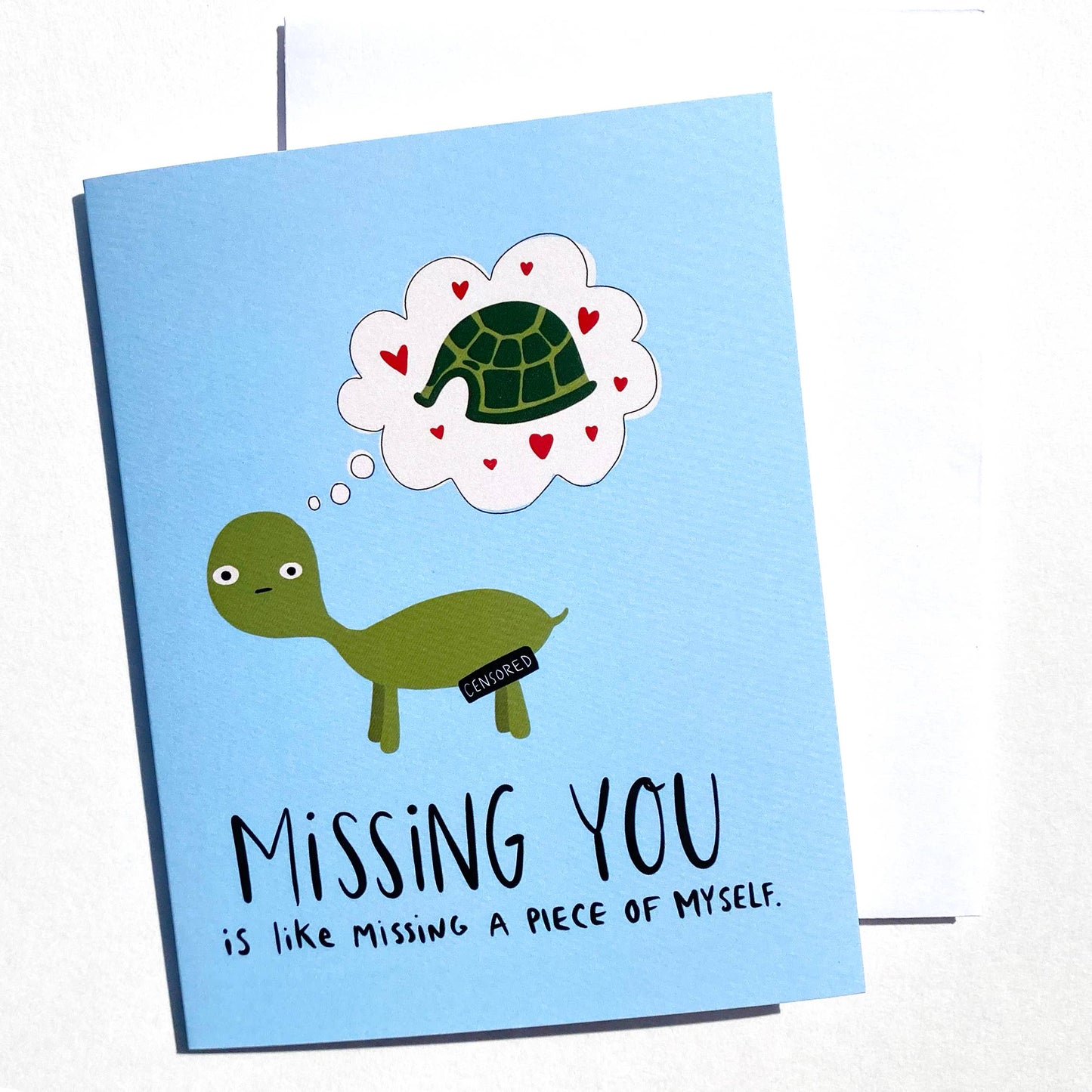 Naked Turtle Miss You Card - The Localist