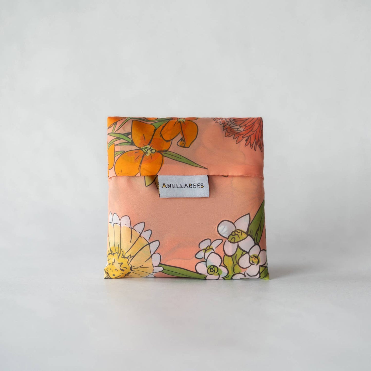 Summer Reusable Tote Bag Orange Pollinator