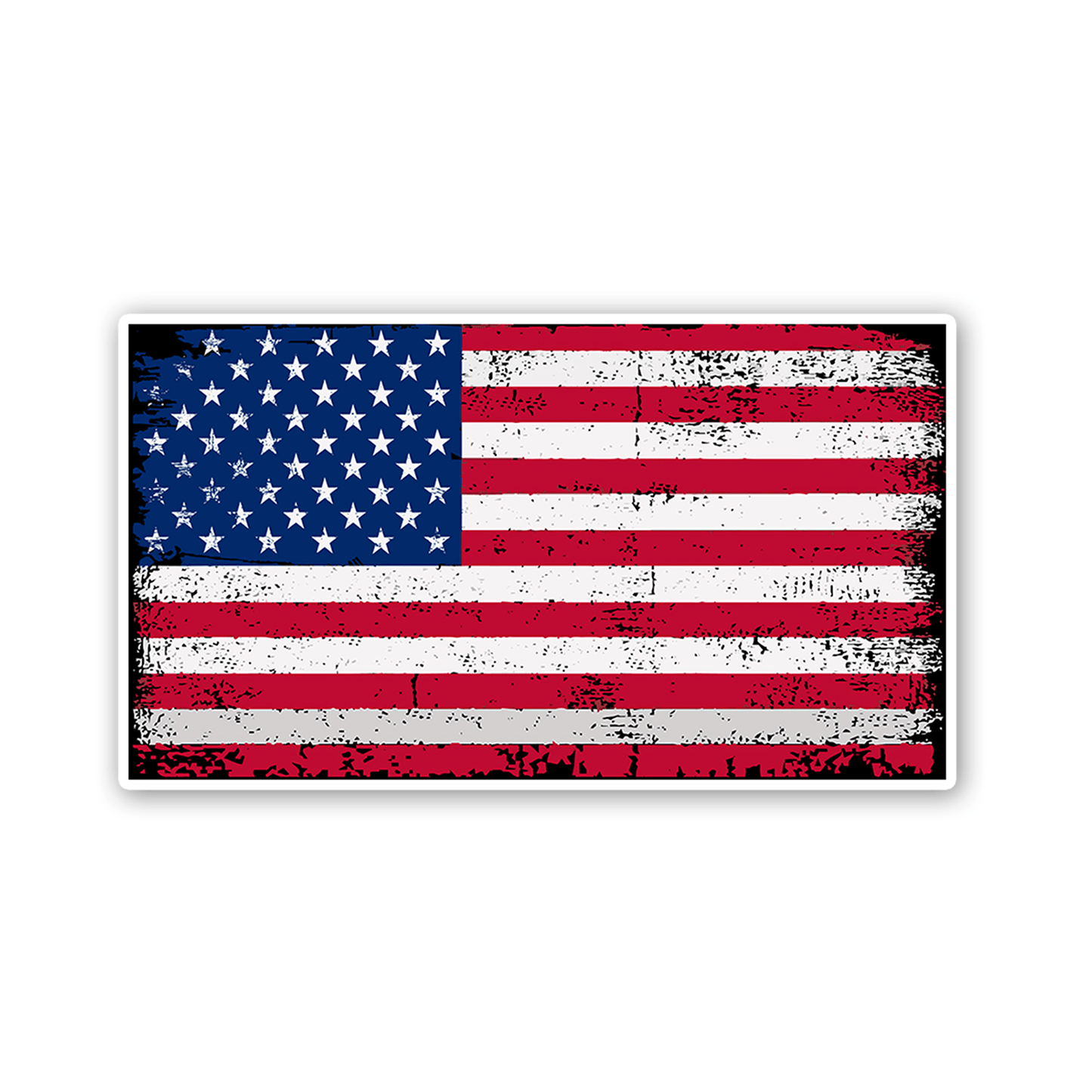 Vintage US Flag Sticker