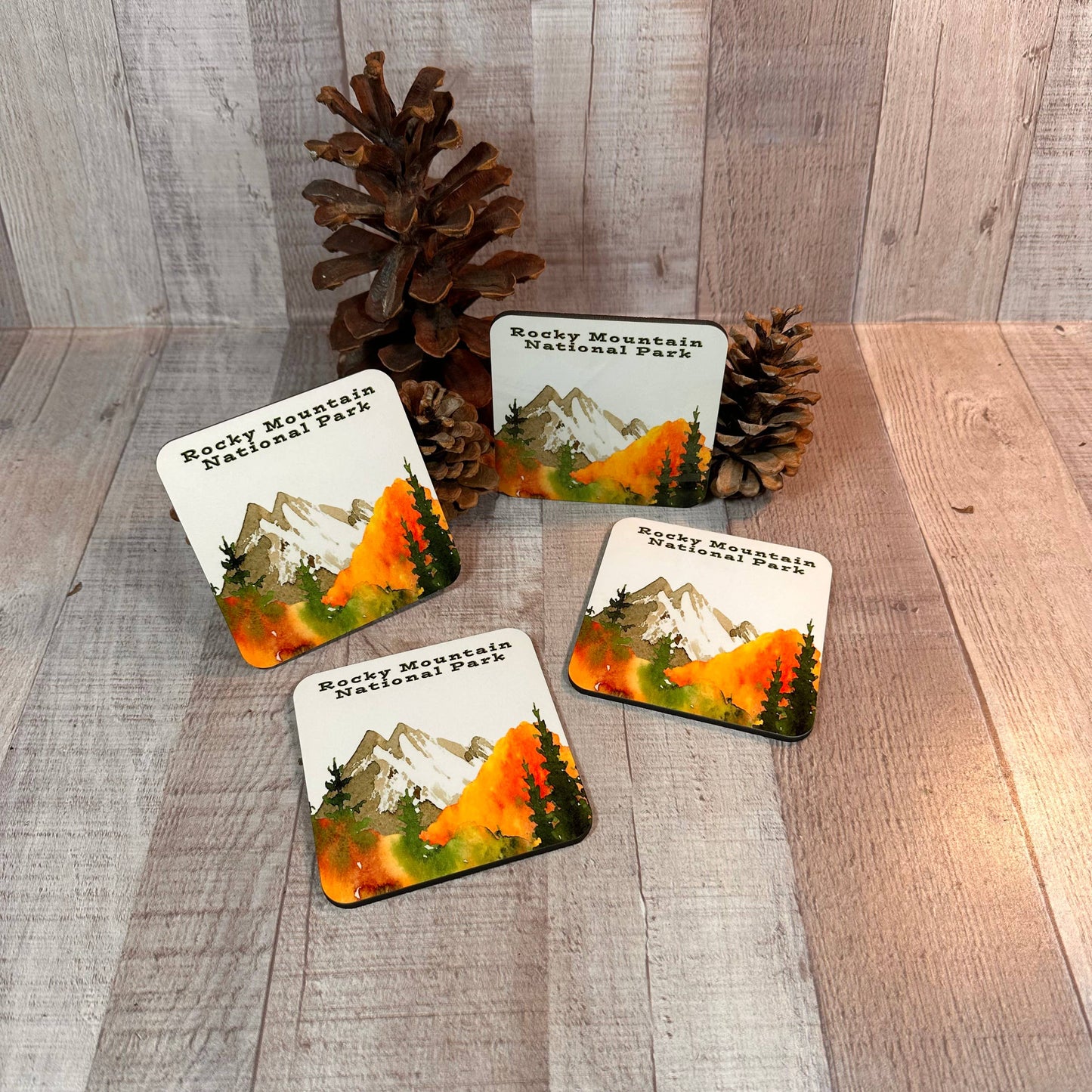 Coaster Set -Autumn Gold