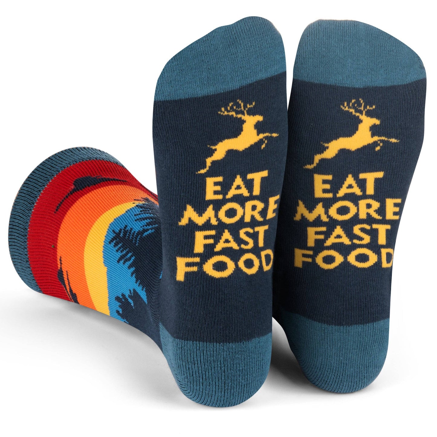 Eat More Fast Food Hunting Socks