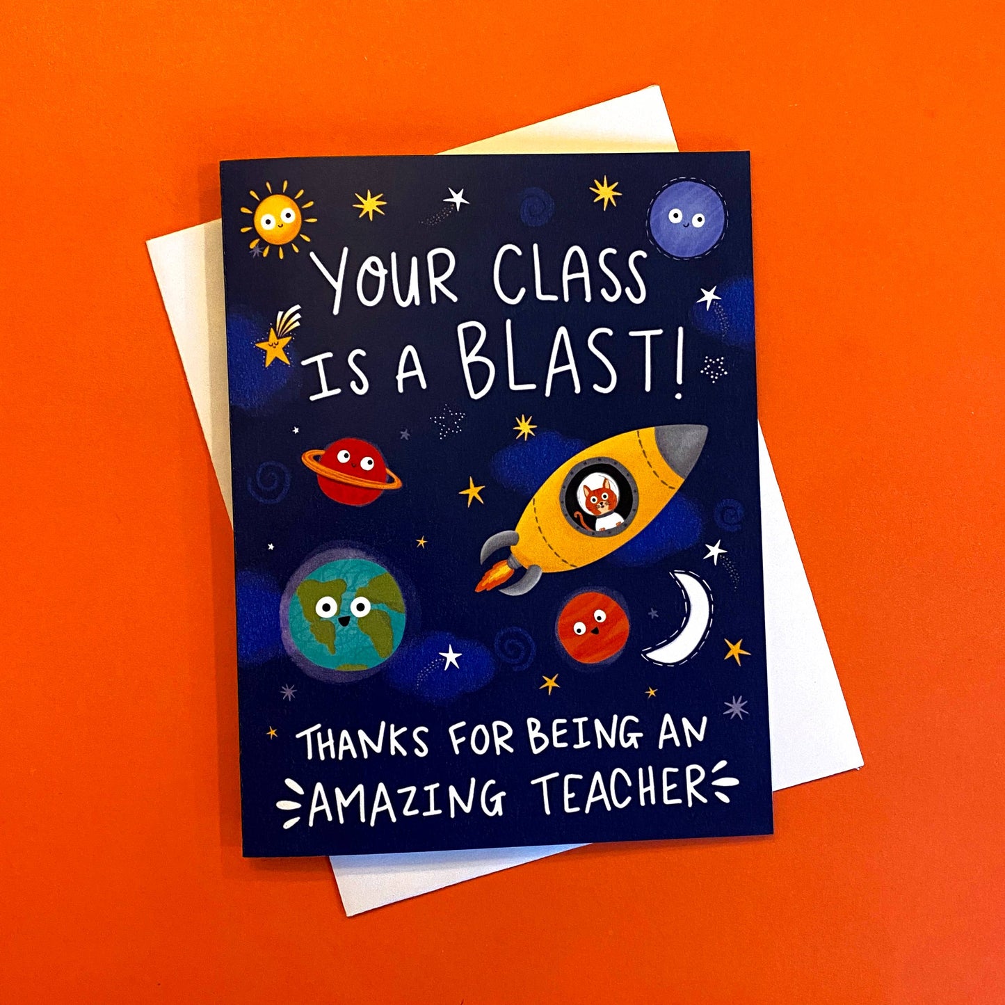 Thank You Teacher Class Is A Blast Card