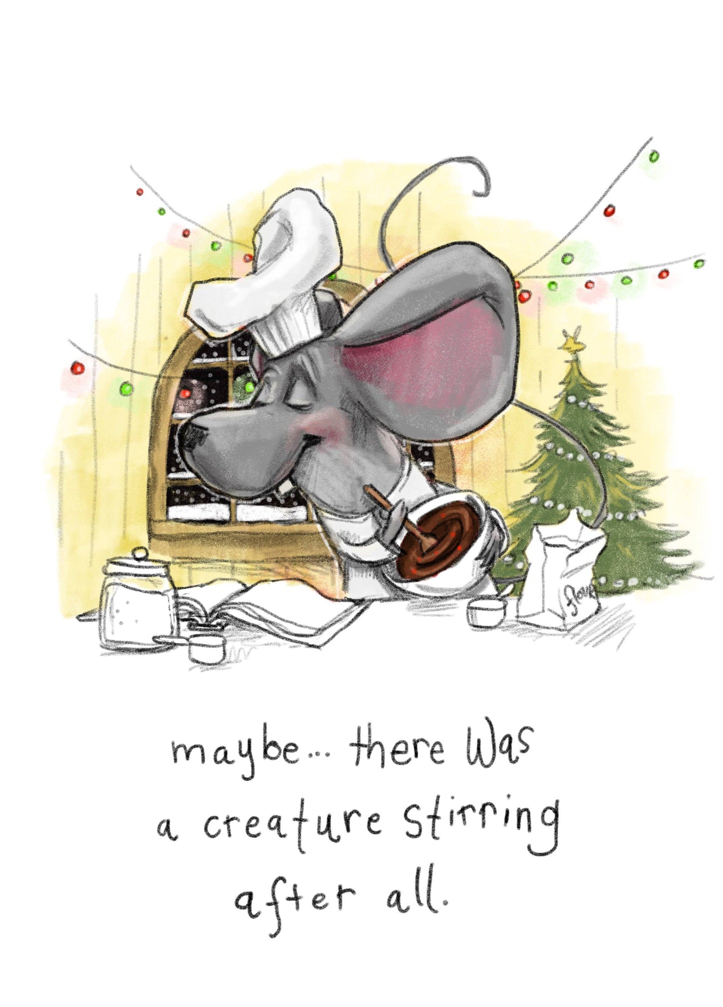 Creature Stirring Greeting Card