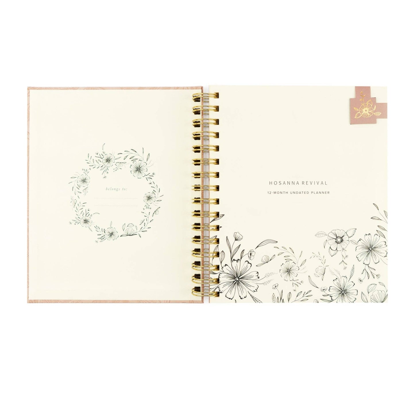12-Month Undated Planner: Sonora Design, Spiral