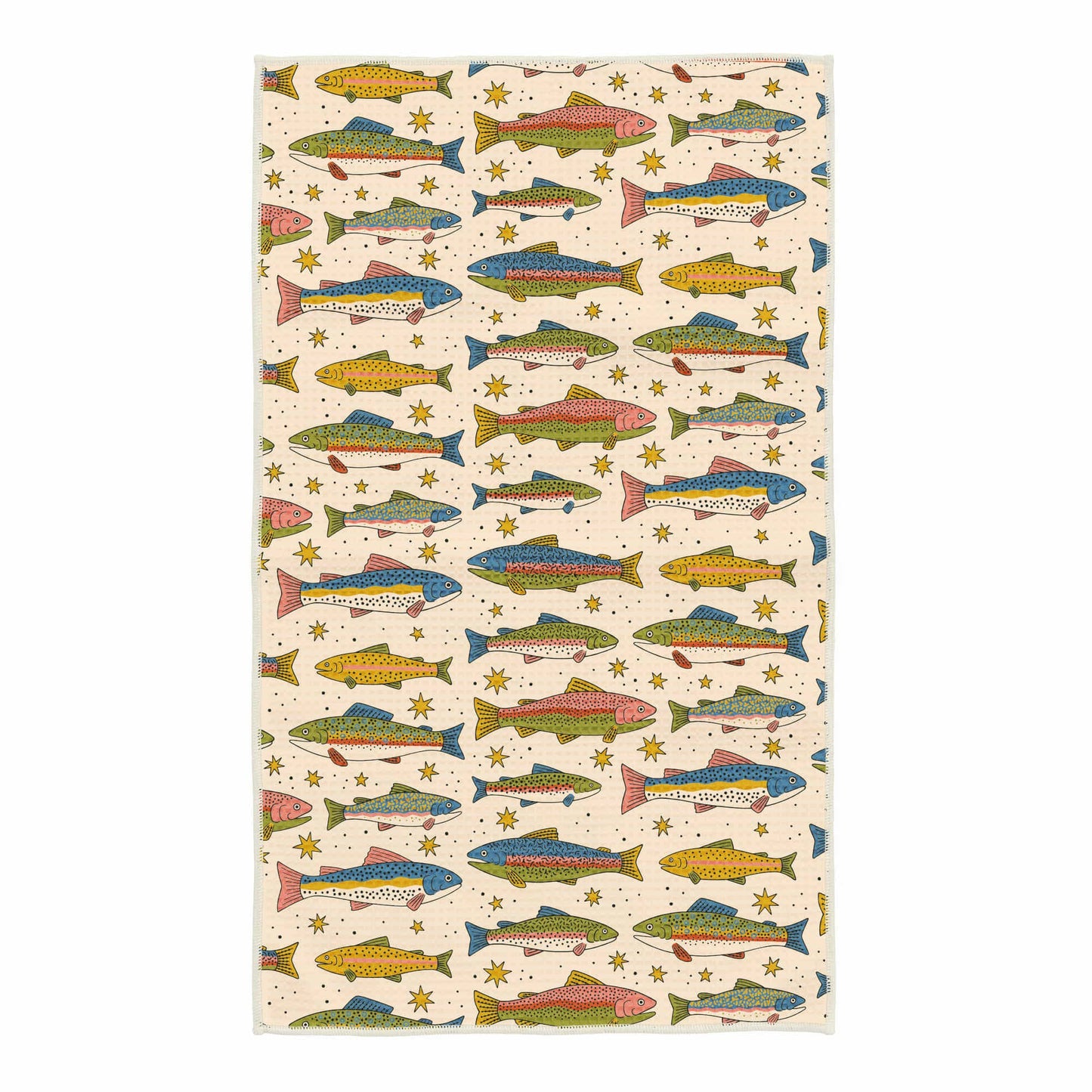 Kitchen Tea Towel Quick Dry-River Trout