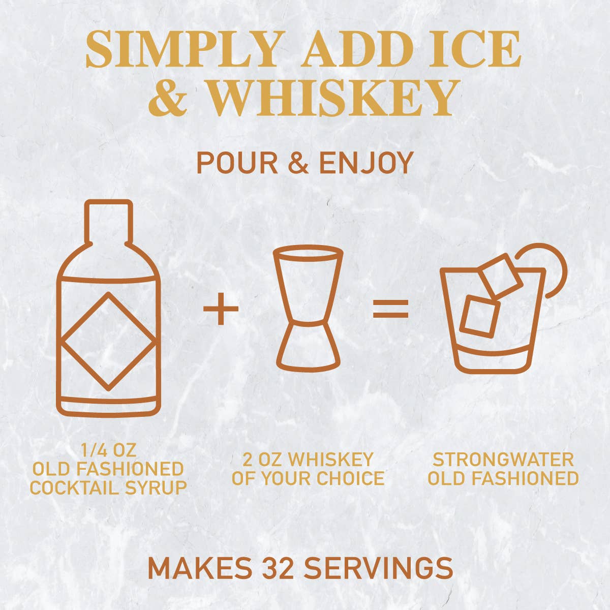 Old Fashioned Cocktail Mixer Syrup